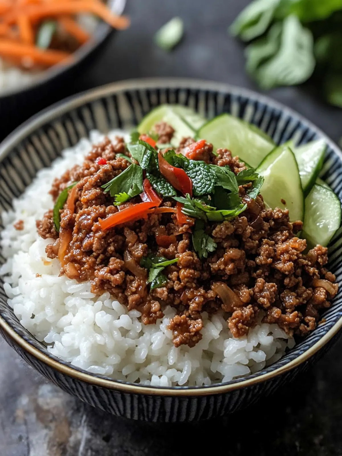 Savory Vietnamese Ground Pork and Rice Bowls You'll Love 2 Vietnamese Ground Pork and Rice Bowls