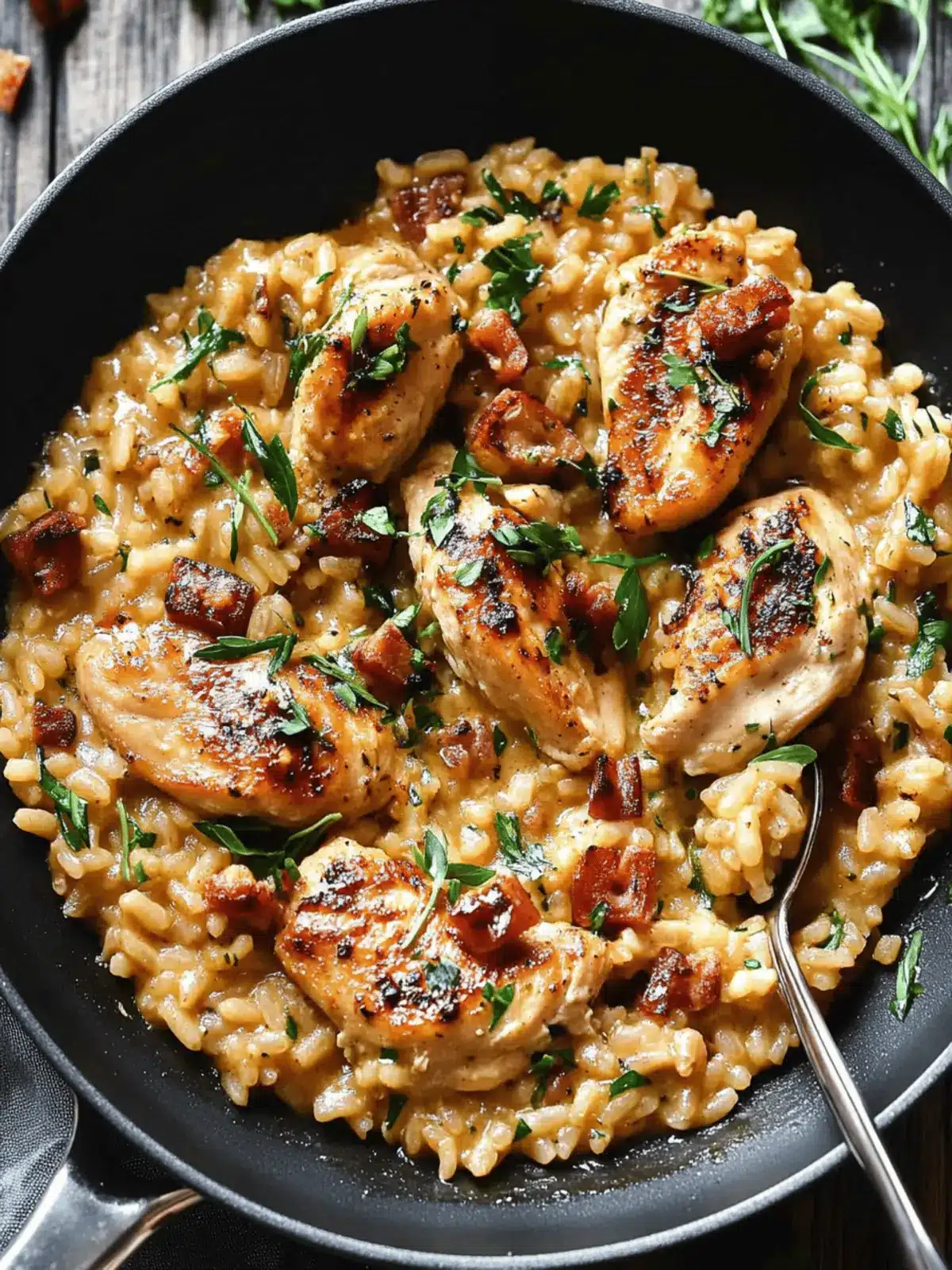 Delicious Chicken Risotto with Spinach and Sun-Dried Tomatoes 4 Chicken Risotto