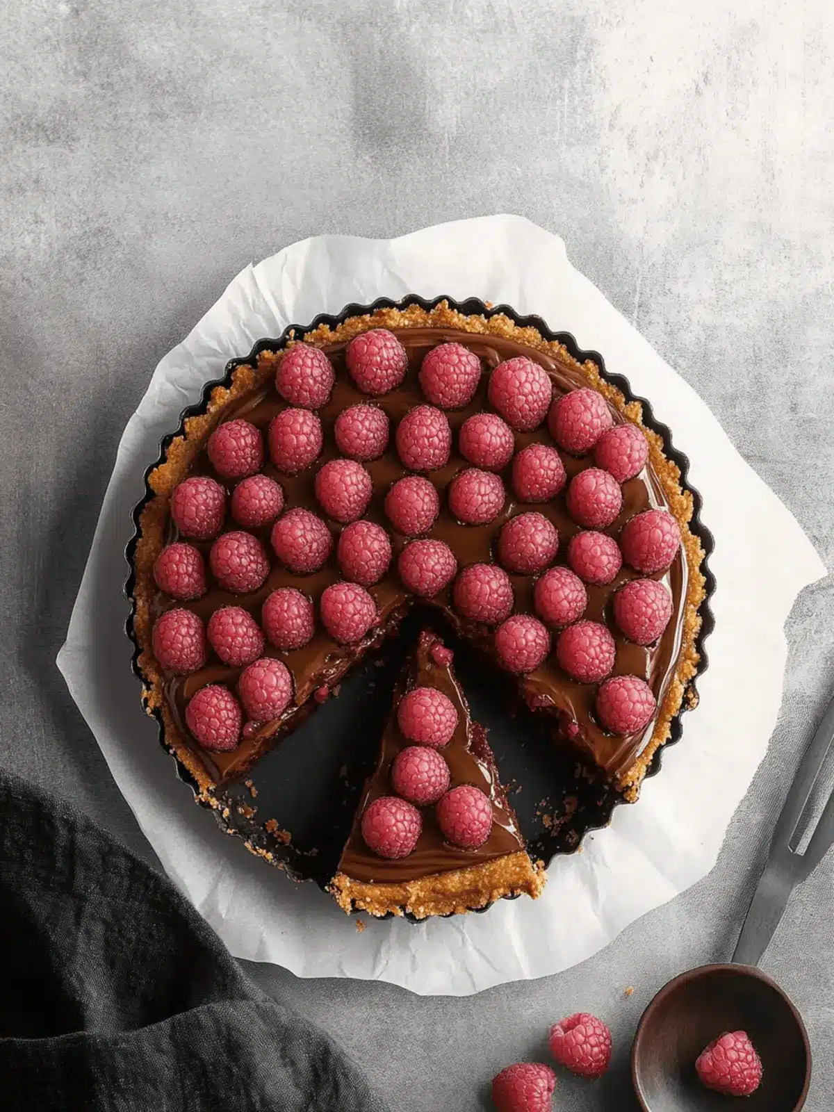 Irresistible Chocolate Raspberry Tart with Buttery Crust 2 Chocolate Raspberry Tart