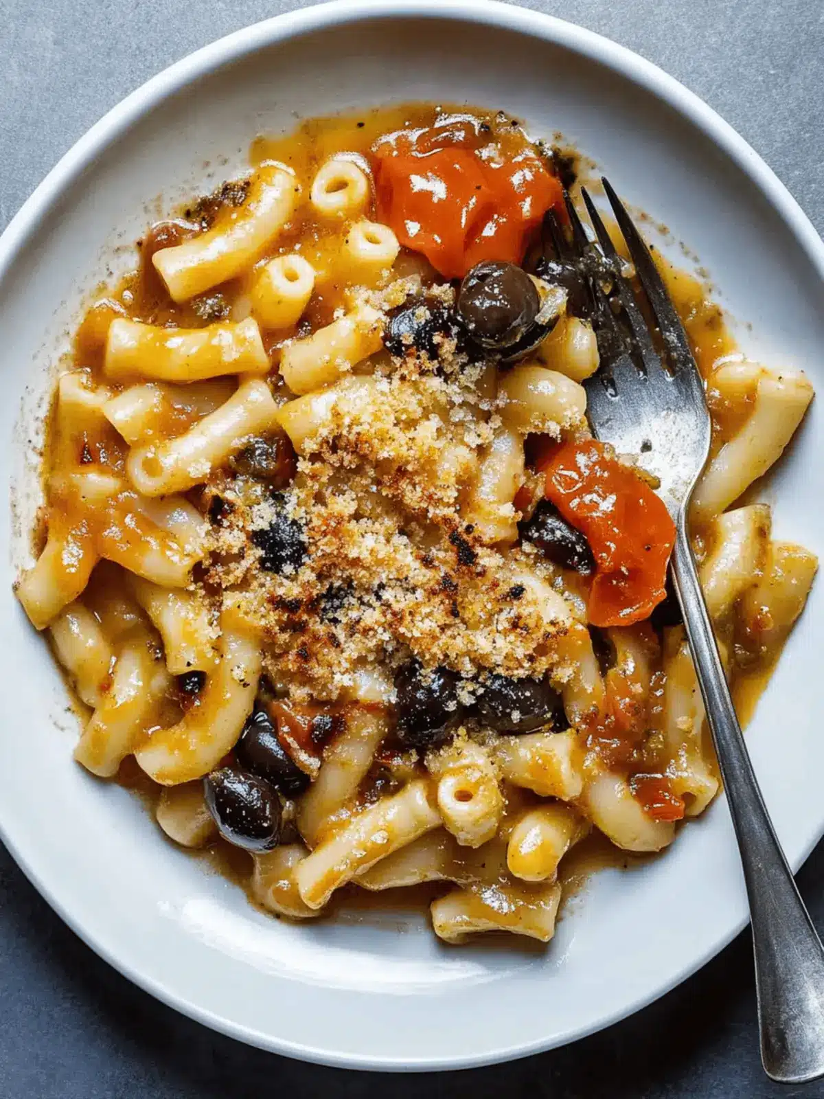 Balsamic Macaroni With Olive Pangratatto: A Flavorful Twist 4 Balsamic Macaroni With Olive Pangratatto Breadcrumbs