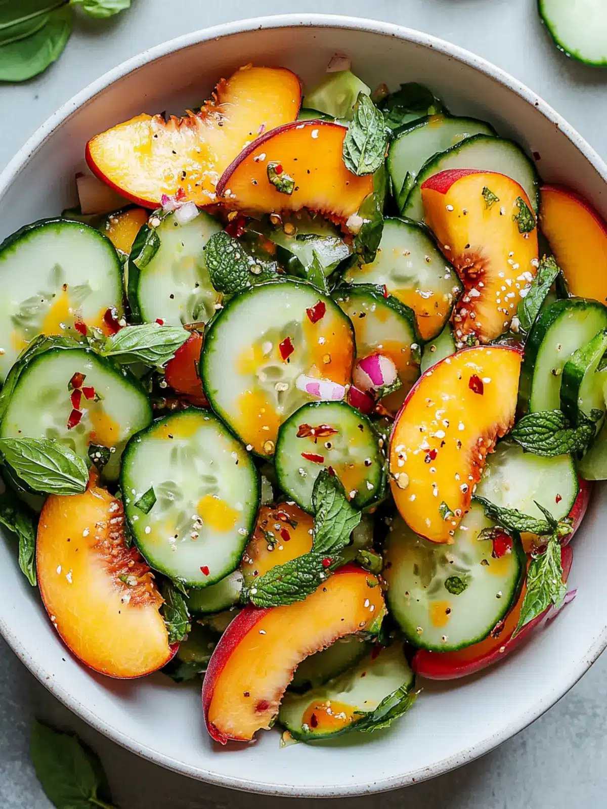 Spicy Peach Cucumber Salad for a Refreshing Summer Feast 3 Spicy Peach Cucumber Salad