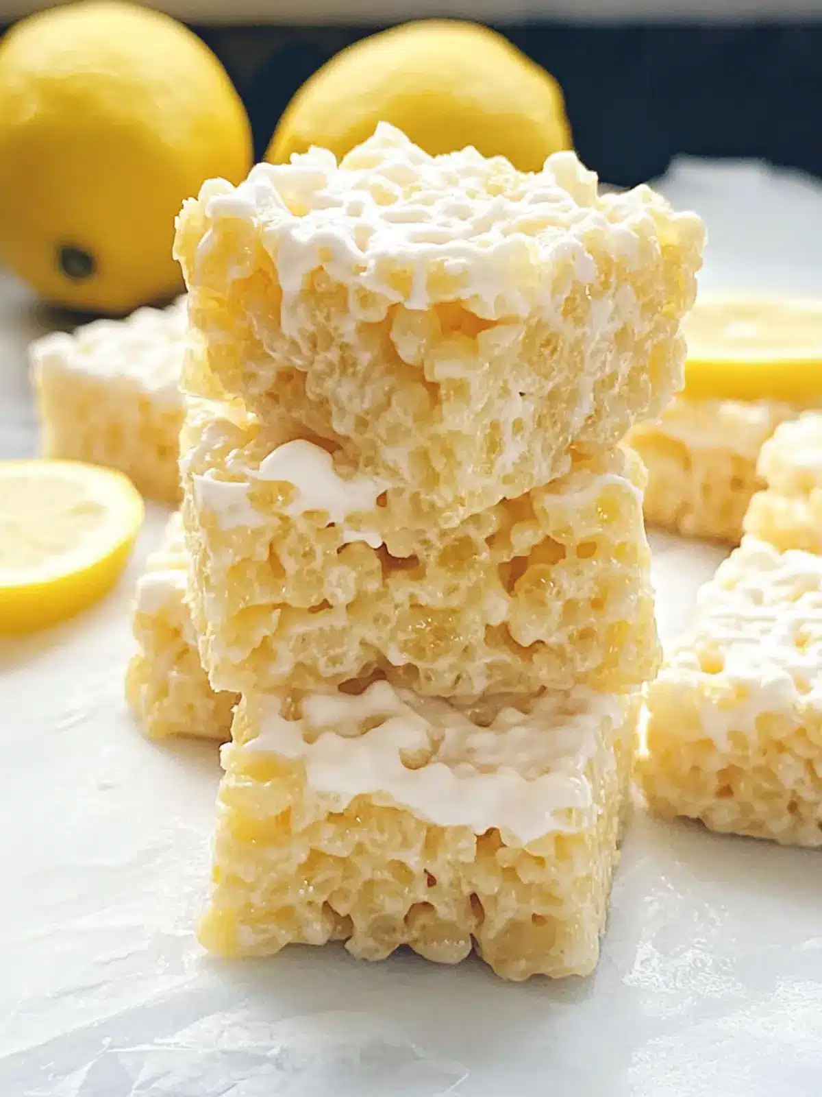 Lemon Rice Krispy Treats: A Zesty No-Bake Delight 2 Lemon Rice Krispy Treats