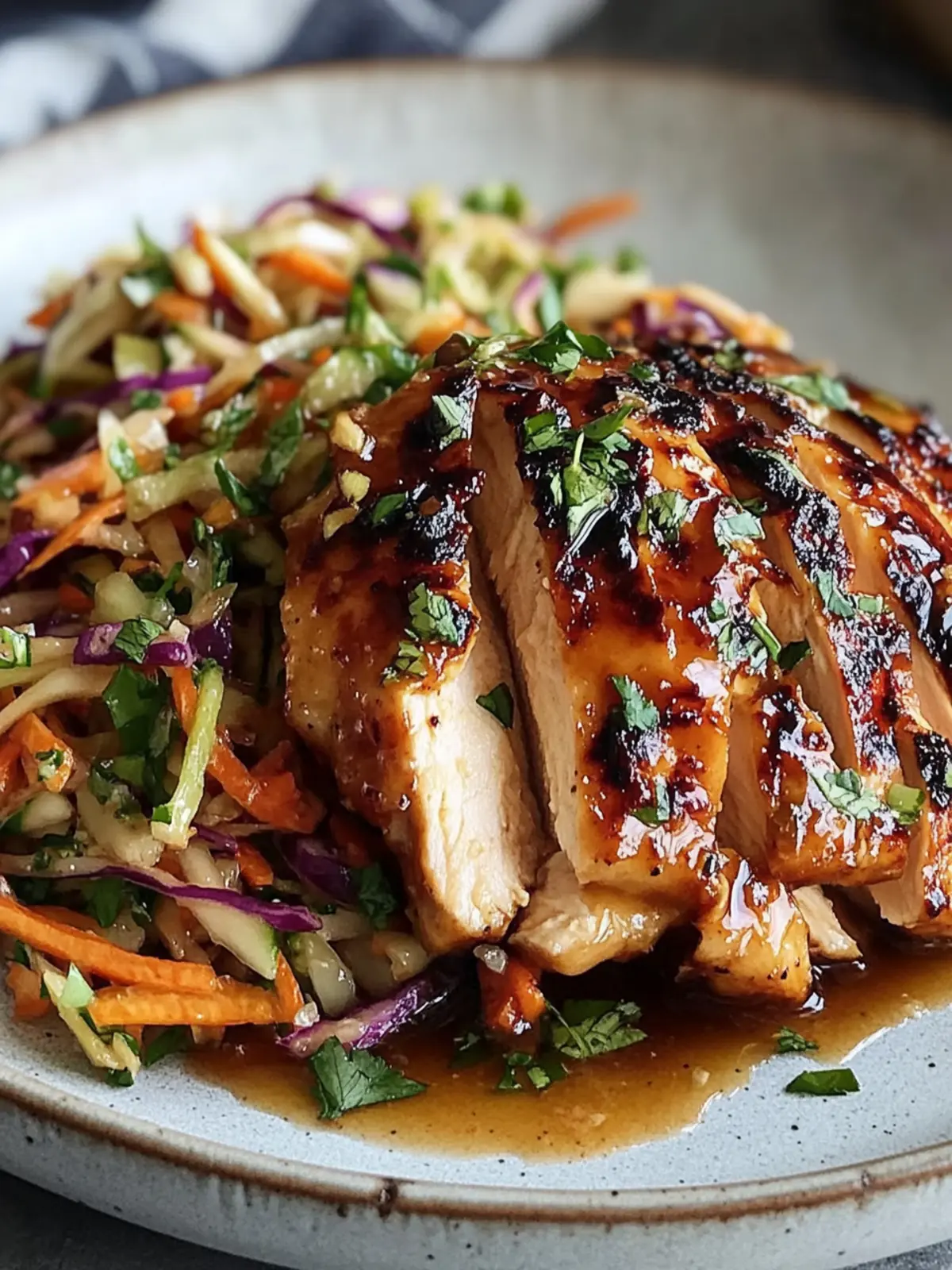 Sticky Apple Cider Chicken with Crisp Autumn Slaw Shines Bright 3 Sticky Apple Cider Chicken with Crisp Autumn Slaw Shines