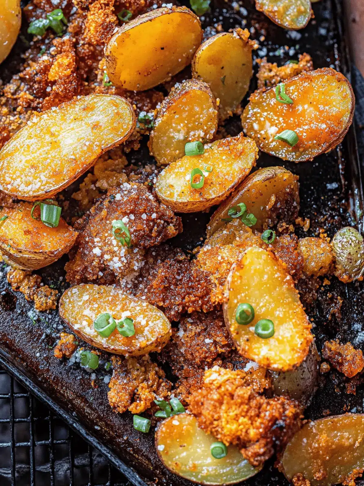 Crispy Parmesan Crusted Buffalo Potatoes That Everyone Adores 4 Crispy Parmesan Crusted Buffalo Potatoes.
