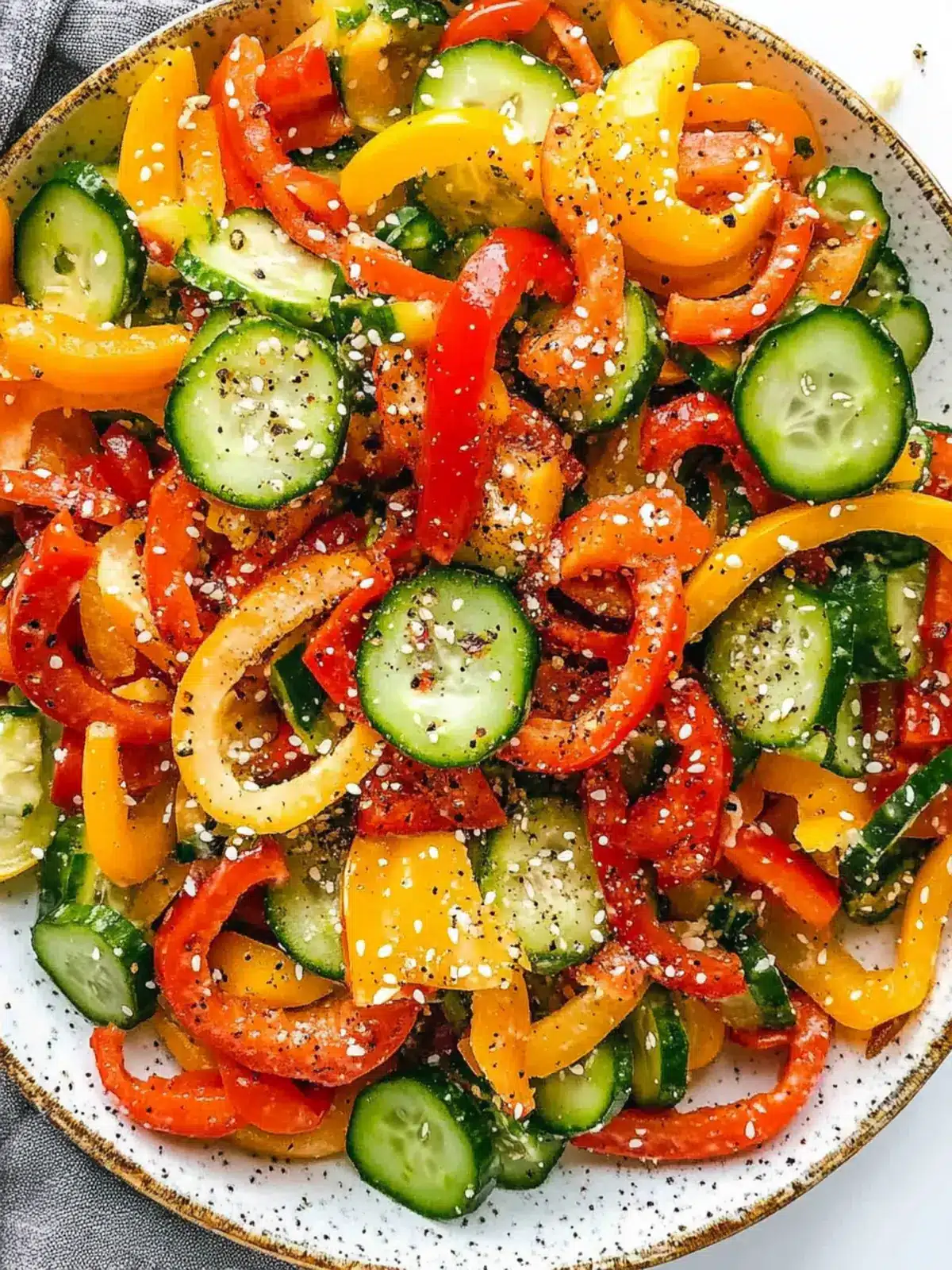 Make a Splash with Viral Cucumber Pepper Salad Delight 2 Viral Cucumber Pepper Salad