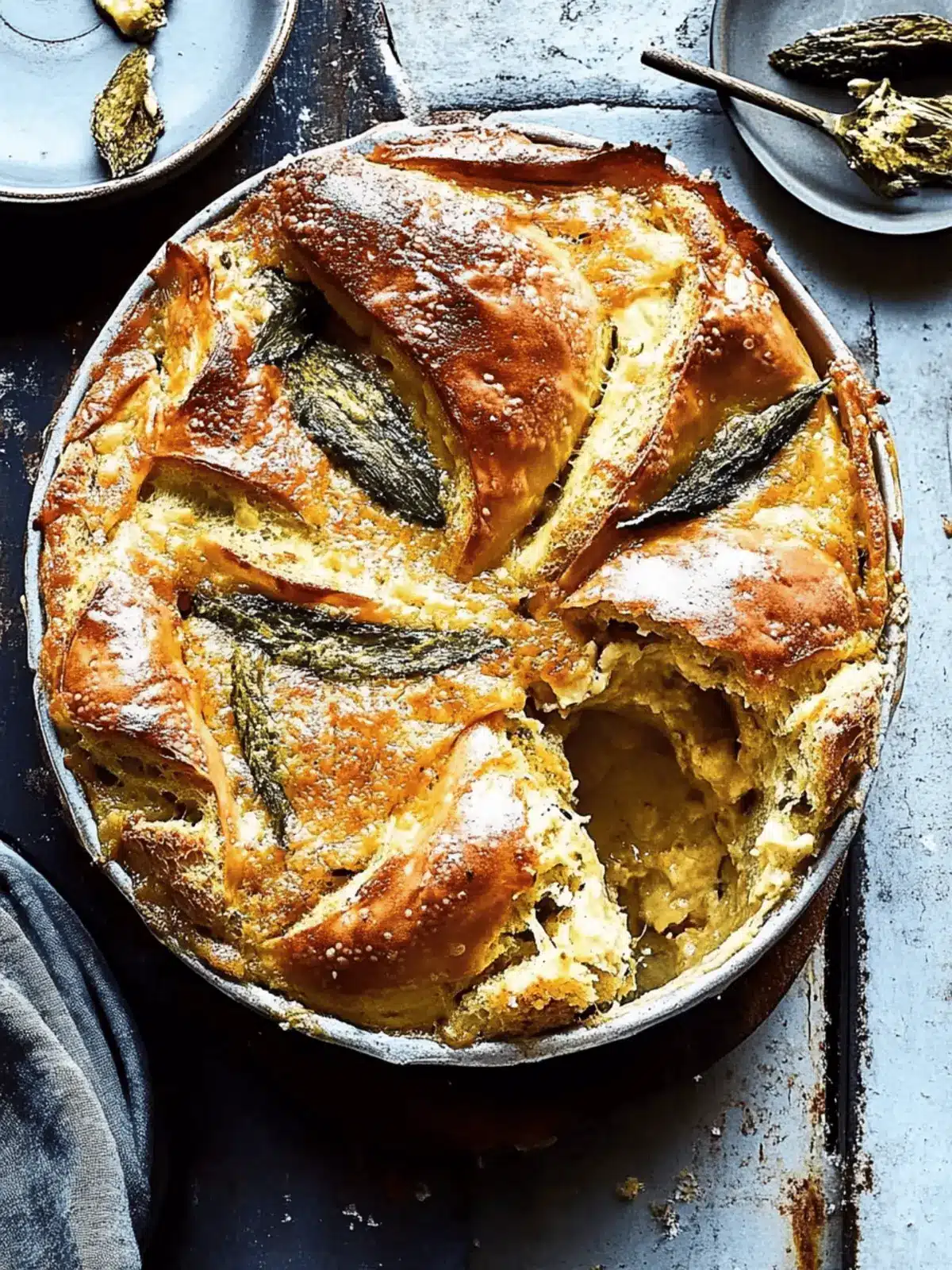 Savory Cheesy Baked Bagel Pudding: A Comfort Food Delight 4 Cheesy baked bagel pudding