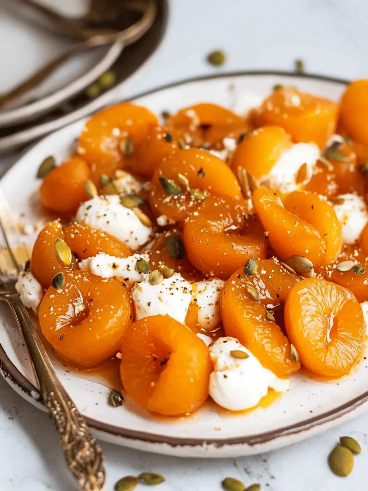 Irresistible Kuru Kayısı Tatlısı with Ricotta Delight 2 Kuru Kayısı Tatlısı (Turkish Poached Apricots with Ricotta)