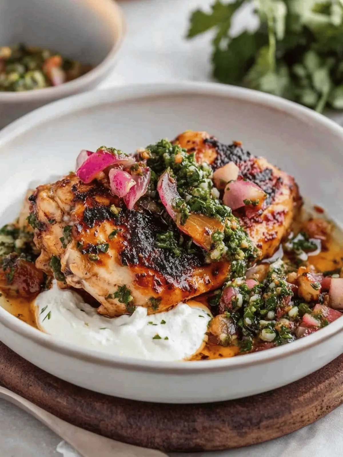 Spicy Chicken and Rice with Lime Chimichurri Delight 4 Chicken and Rice with Lime Chimichurri