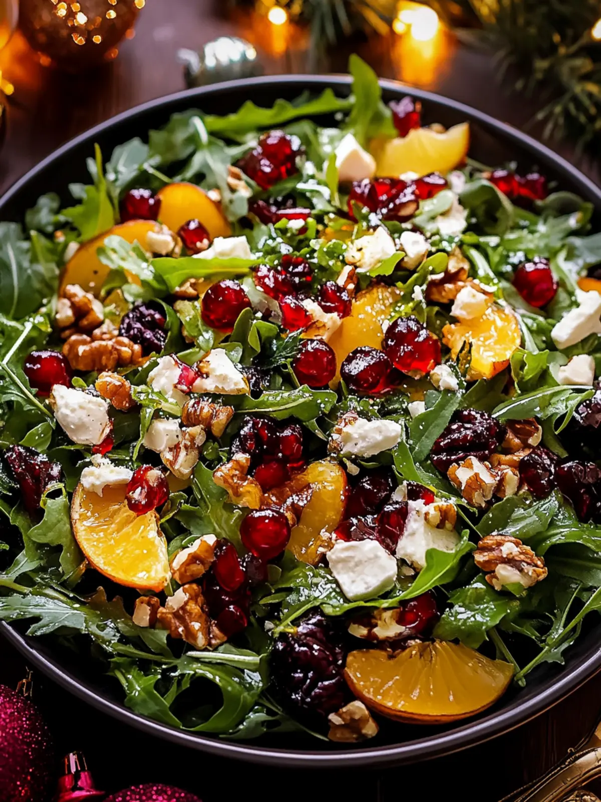 Delicious Christmas Salad with Honey Mustard Dressing Bliss 3 Christmas Salad with Honey Mustard Dressing