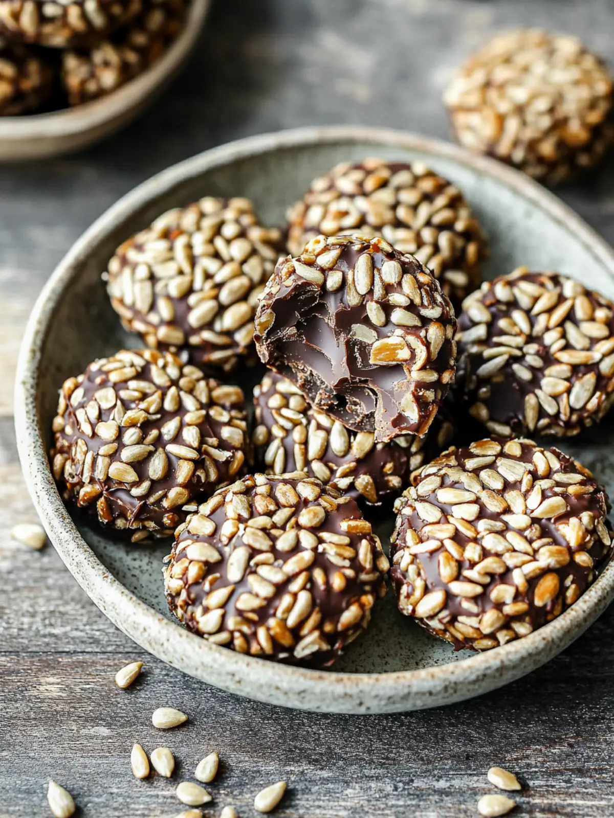 Quick & Tasty 4-Ingredient Sunflower Seed Chocolate Bites 4 4-Ingredient Sunflower Seed Chocolate Bites