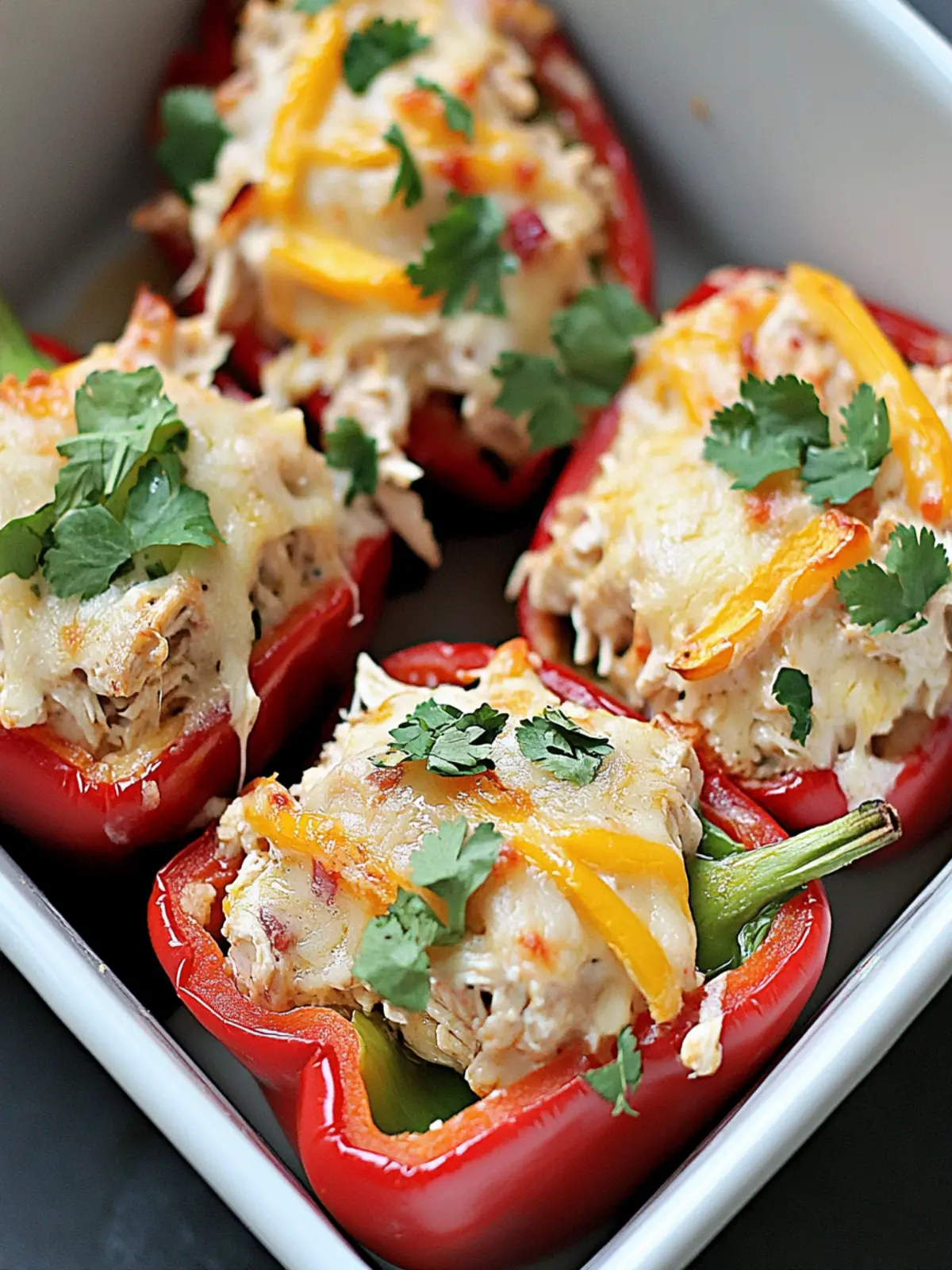 Delicious Low-Carb Creamy Chicken Stuffed Peppers Recipe 3 Low-Carb Creamy Chicken Stuffed Peppers