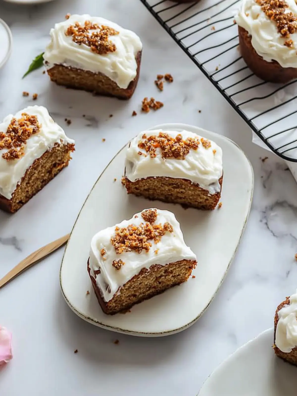 Mini Carrot Cake Loaves with Zesty Cream Cheese Icing 2 Mini Carrot Cake Loaves