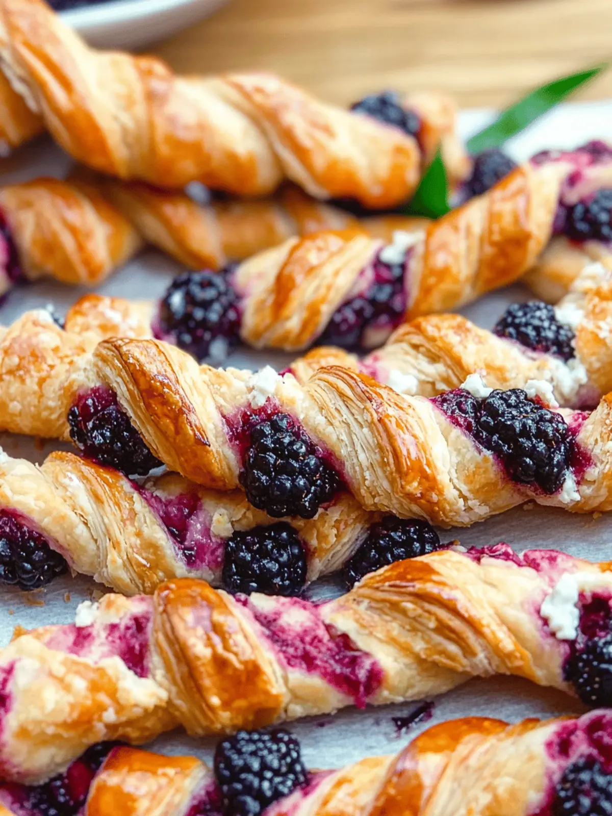 Irresistible Blackberry Goat Cheese Puff Pastry Twists You'll Love 3 Blackberry Goat Cheese Puff Pastry Twists