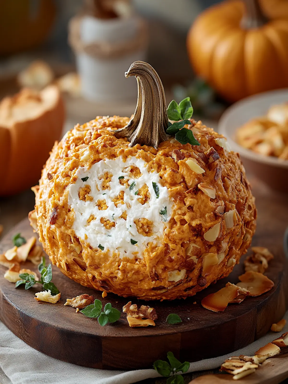 Fall in Love with This Creamy Pumpkin Cheese Ball Recipe 4 Pumpkin Cheese Ball
