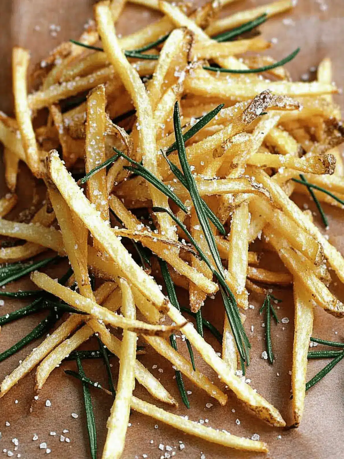 Zesty Fries with Lemon Salt & Rosemary for Ultimate Crunch 4 Fries with Lemon Salt & Rosemary