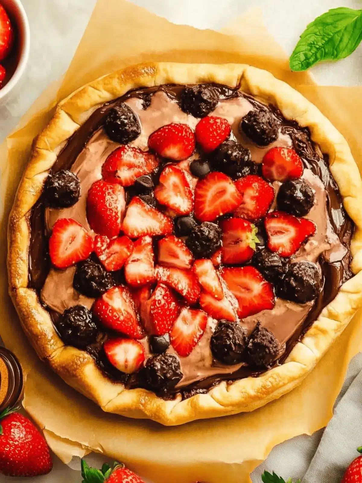Vegan Strawberry Chocolate Pizza: A Sweet Guilt-Free Treat 4 Vegan Strawberry Chocolate Pizza