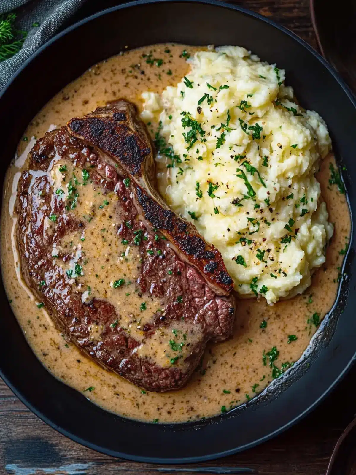 Savory Gaelic Irish Steaks with Whiskey Cream and Colcannon Delight 2 Gaelic Irish Steaks with Whiskey Cream and Colcannon
