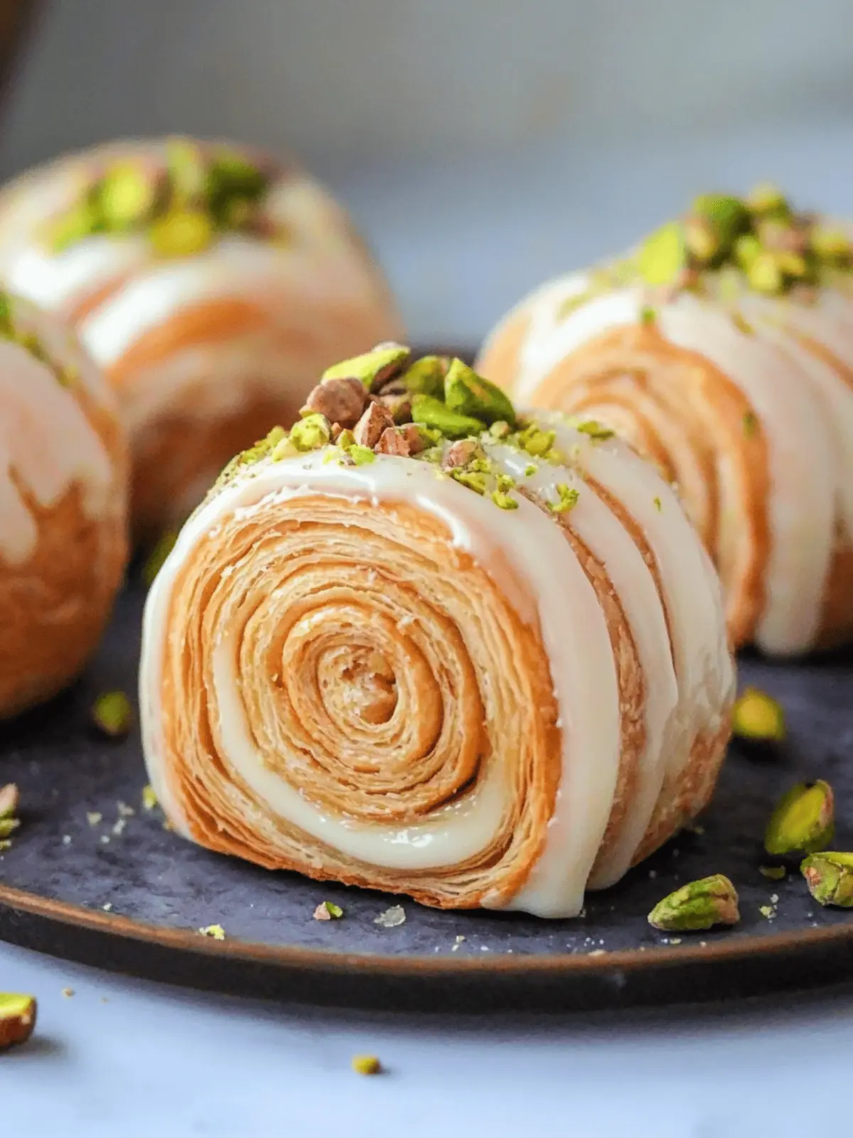 Pistachio Supreme Croissants with Irresistible Chocolate Drizzle 2 Pistachio Supreme Croissants