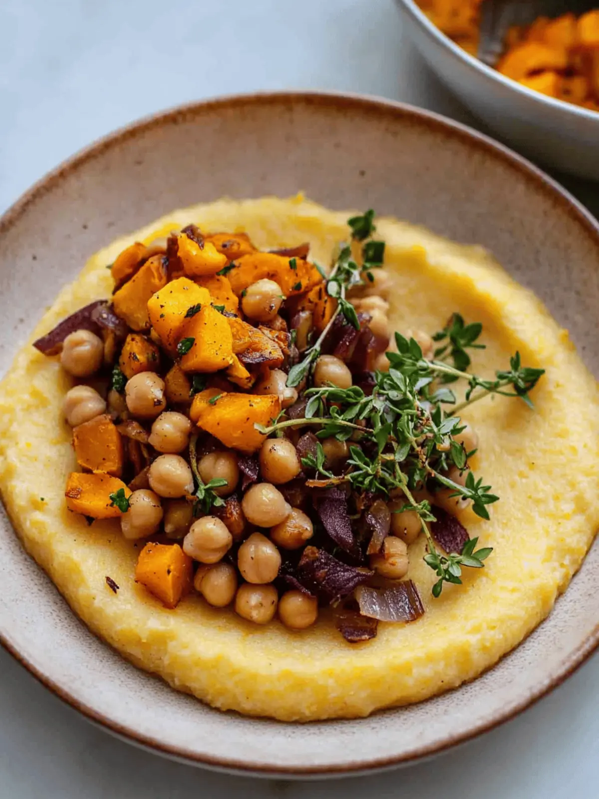 Creamy Polenta with Butternut Squash and Chickpeas in 30 Minutes 2 Creamy Polenta with Butternut Squash and Chickpeas