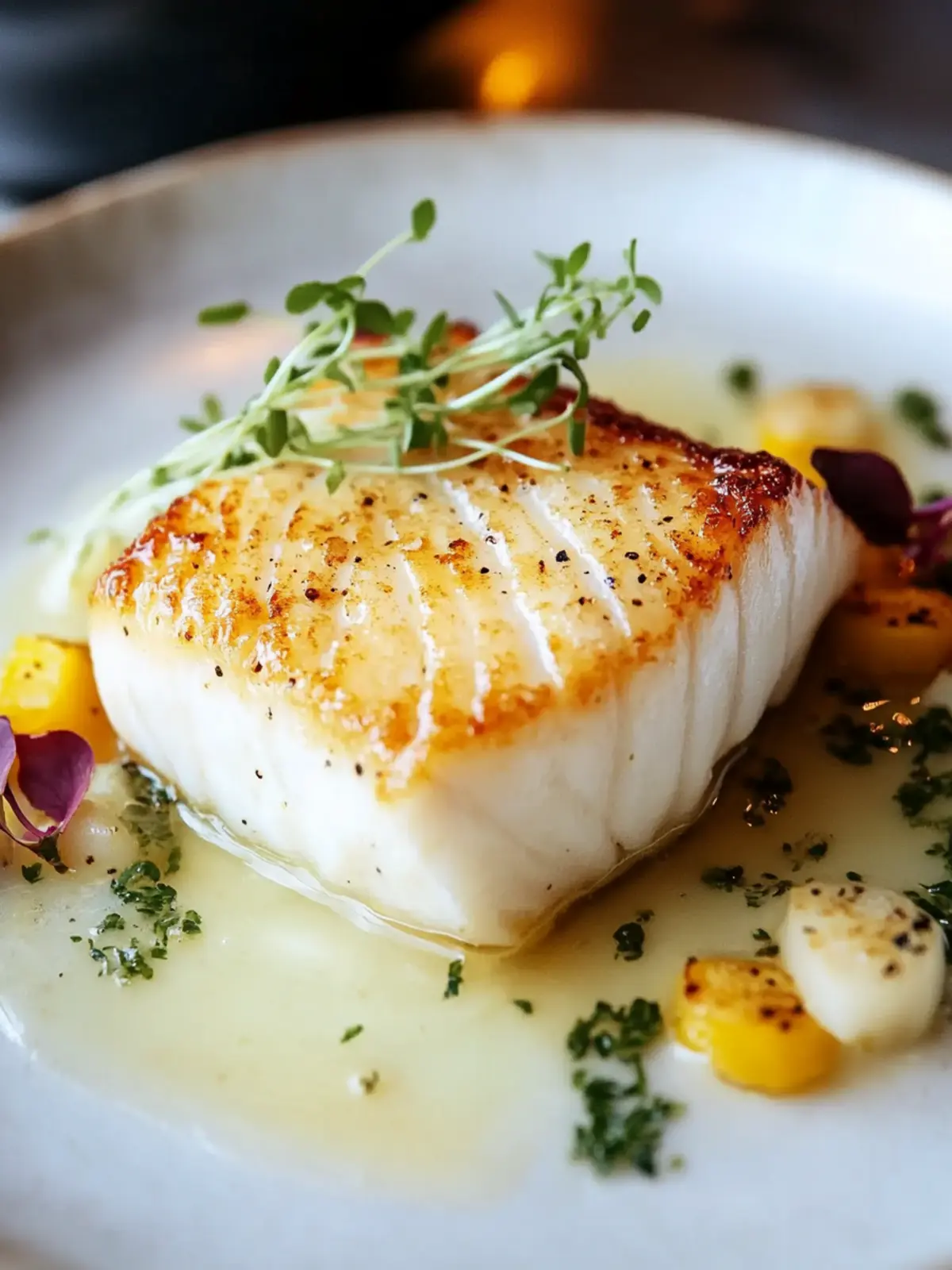 Savory Healthy Halibut with Buerre Blanc for Effortless Elegance 3 Healthy Halibut with Buerre Blanc