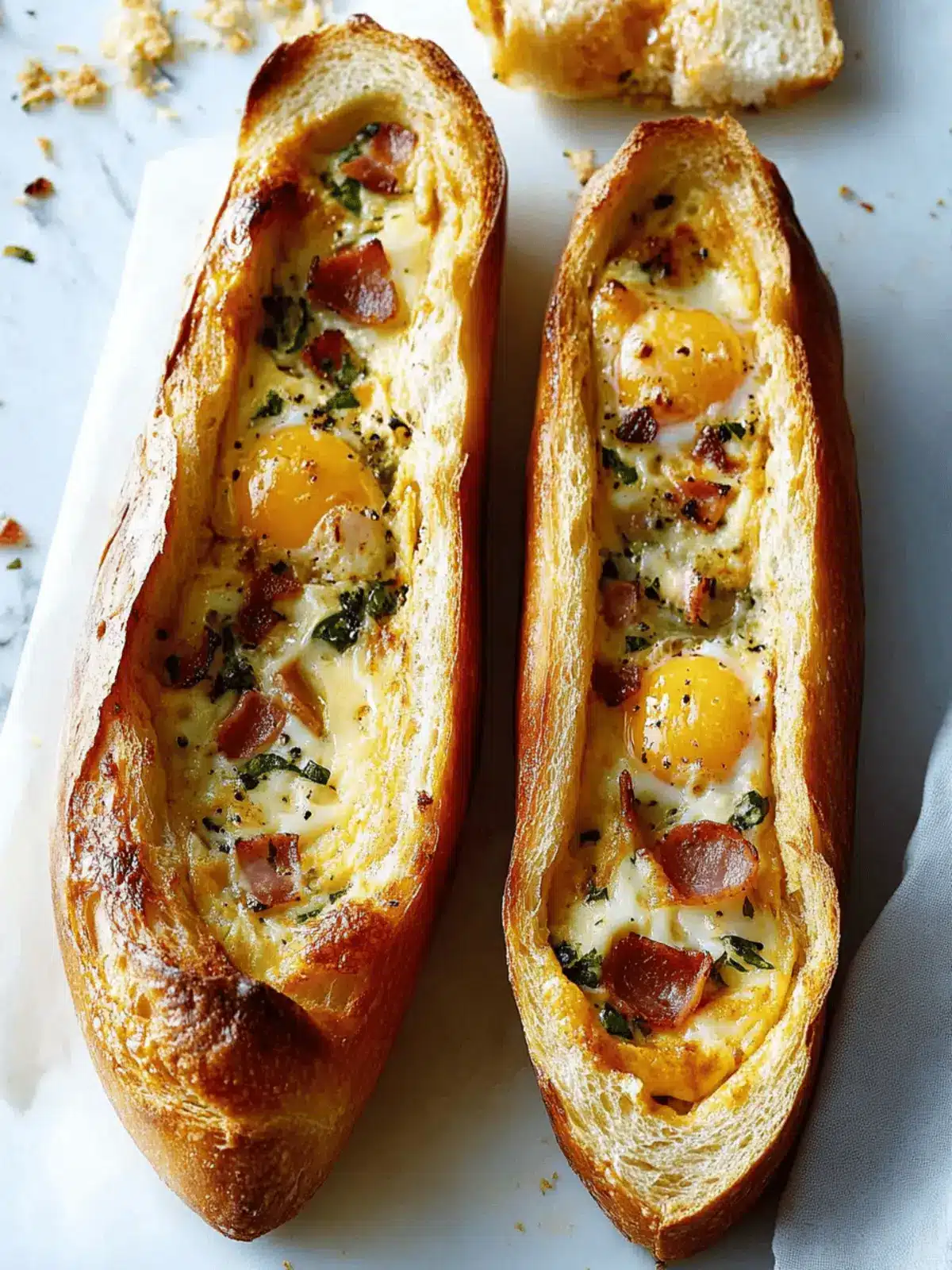Baked Egg Boats: Your New Favorite Easy Breakfast Delight 2 Baked Egg Boats