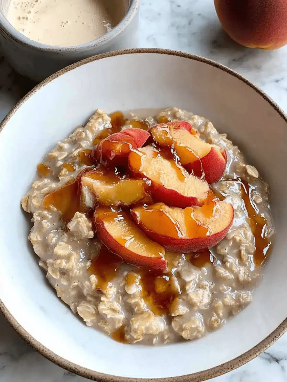 Nourishing and Creamy Peach Oatmeal for a Delightful Morning 3 Nourishing and Creamy Peach Oatmeal