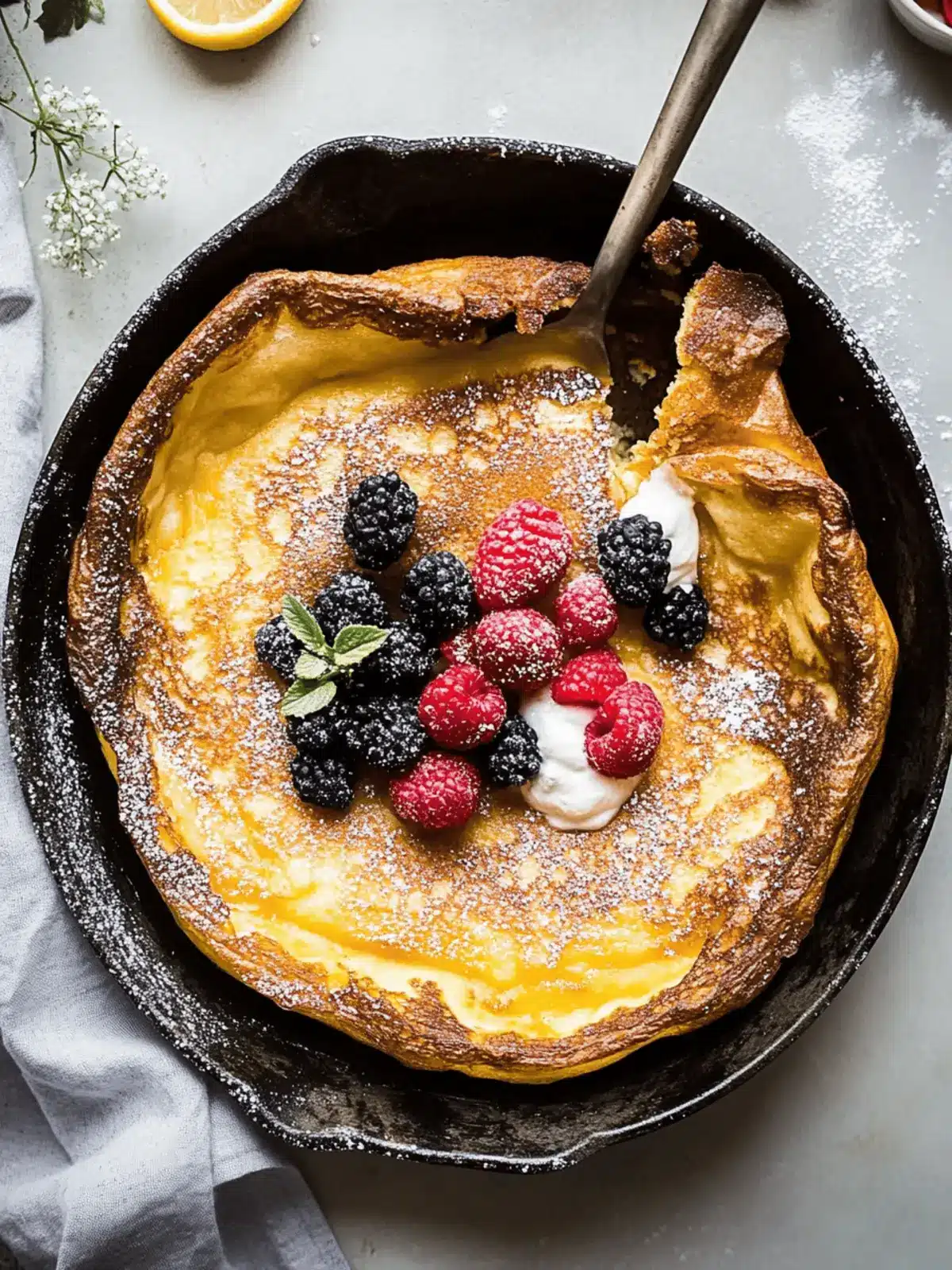 Fluffy Dutch Baby Pancake Your New Favorite Breakfast Treat 3 Dutch Baby Pancake