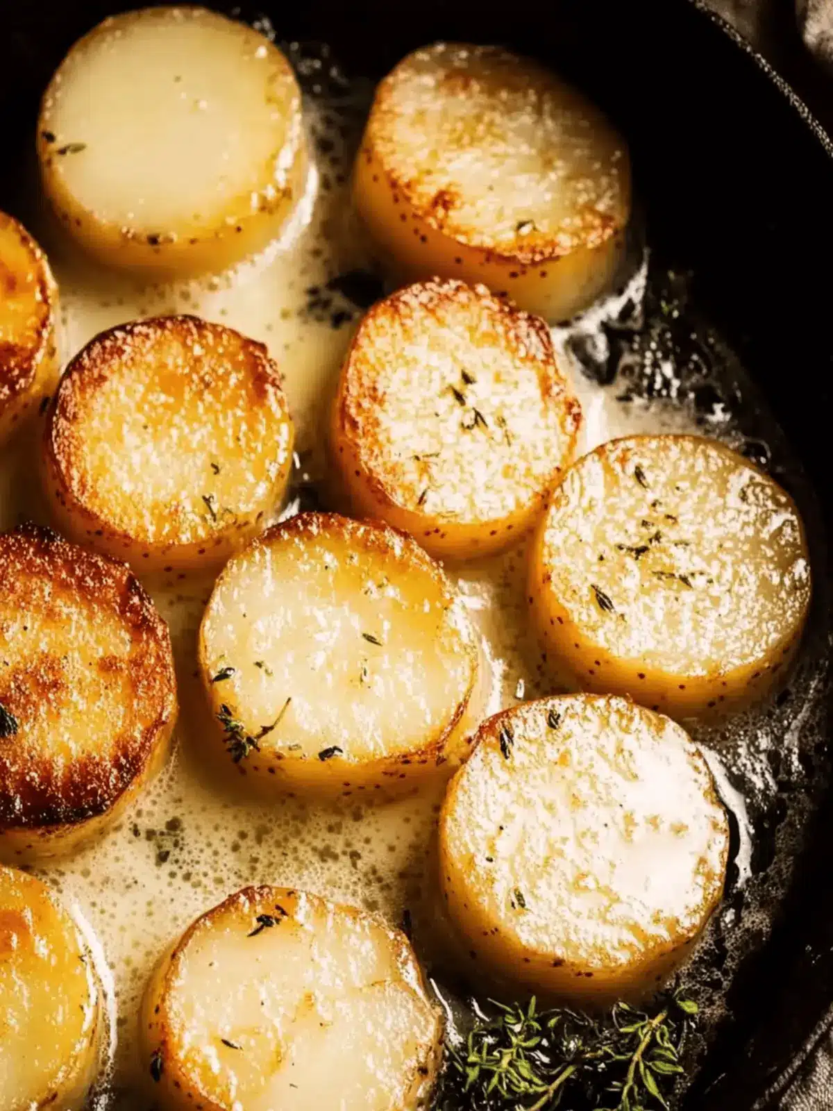 Savor Fondant Potatoes: Buttery and Herb-Infused Bliss 4 Fondant potatoes
