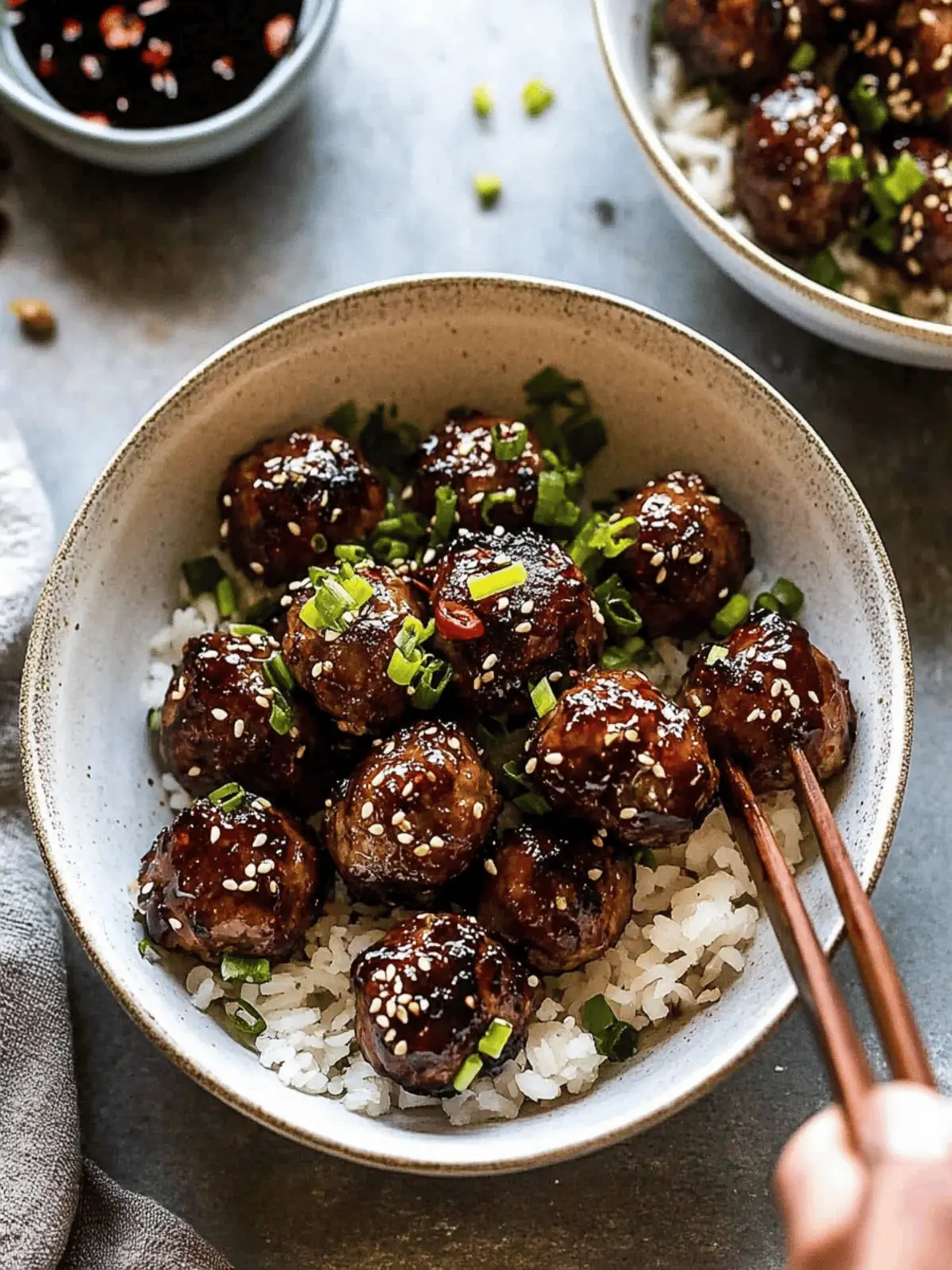 Weeknight Sticky Ginger Sesame Chicken Meatballs You'll Love! 2 Weeknight Sticky Ginger Sesame Chicken Meatballs.