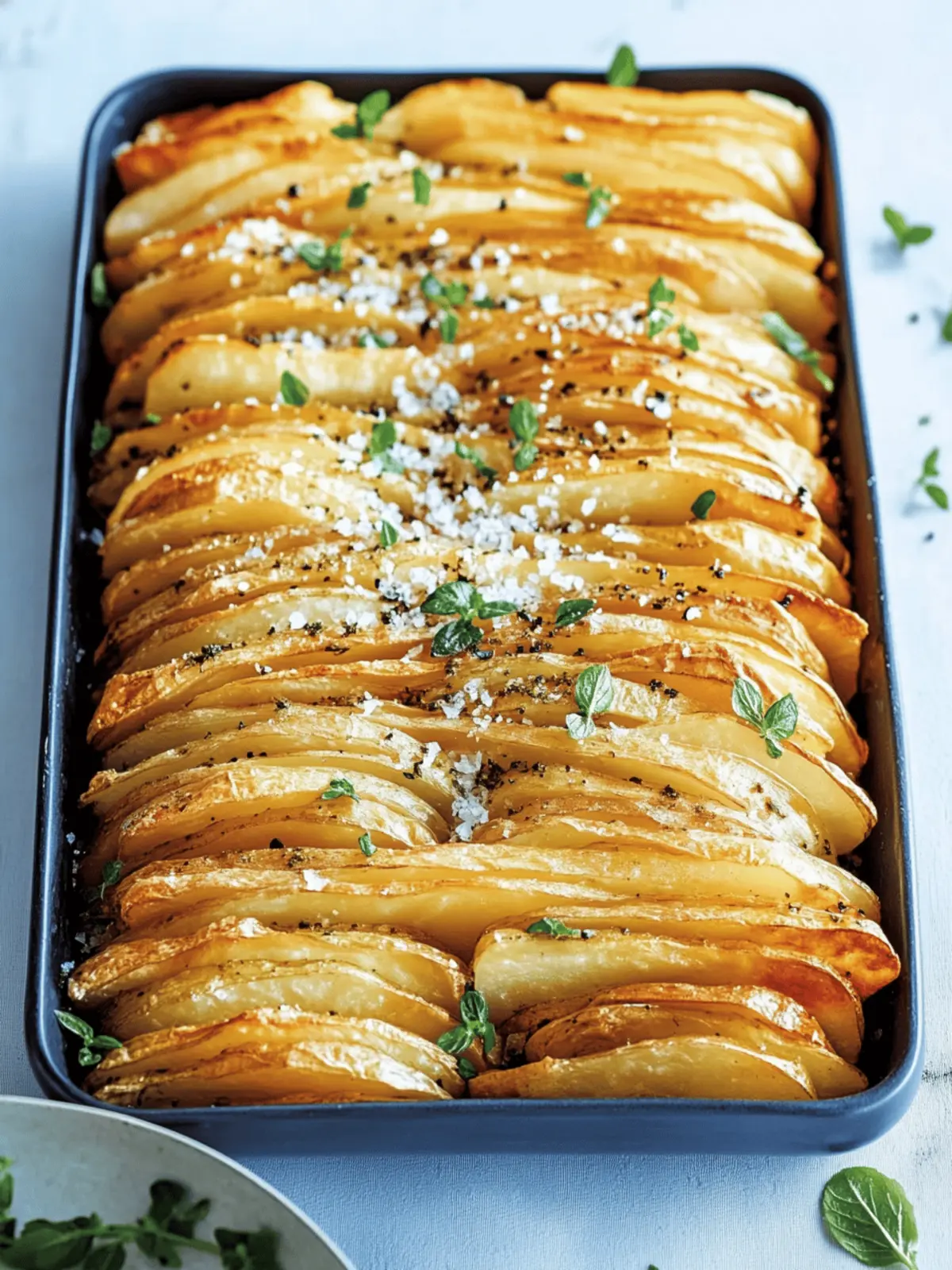 Crispy Leaf Potatoes with Oregano Salt for Irresistible Flavor 4 crispy leaf potatoes with oregano salt