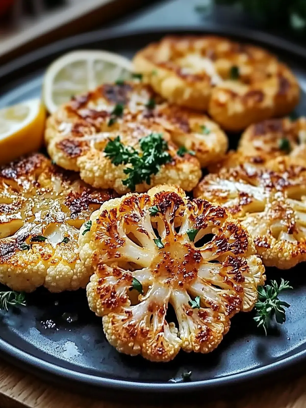 Crispy Baked Cauliflower Steaks You ll Crave Every Night 2 Crispy Baked Cauliflower Steaks