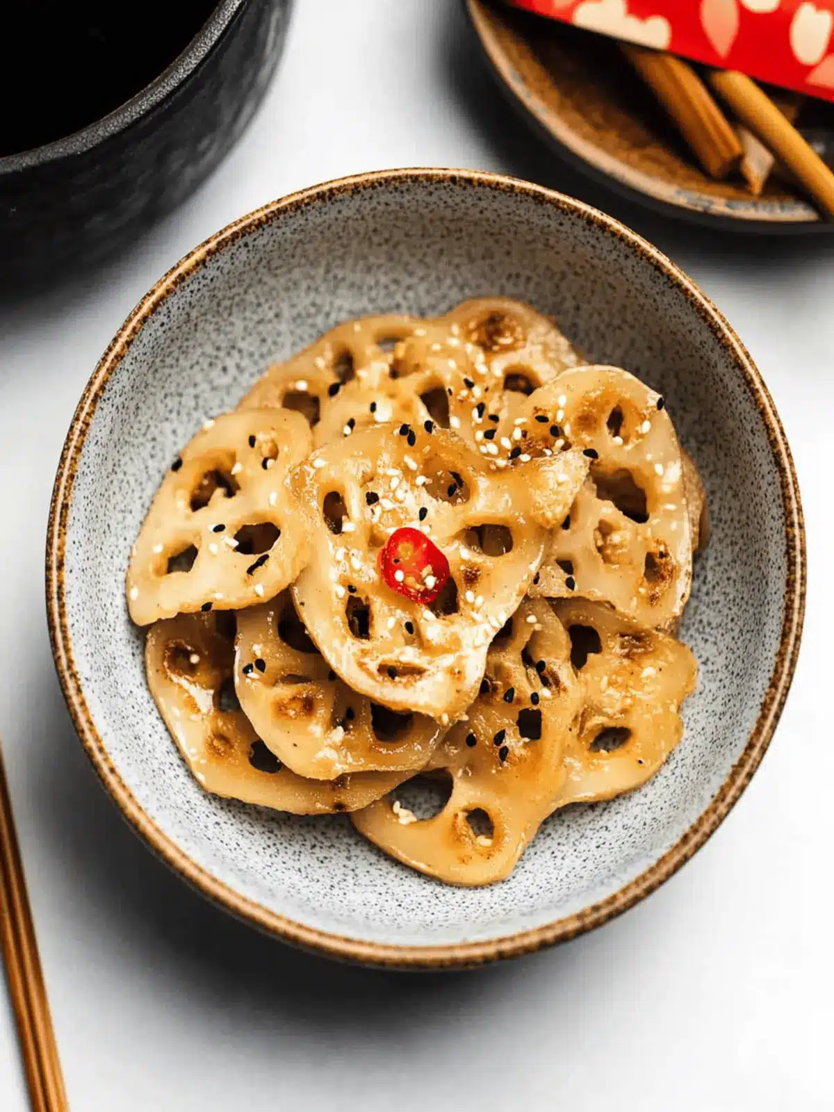 Crispy Kinpira Renkon: Quick & Delicious Lotus Root Dish 4 Kinpira Renkon (Japanese Stir Fried Lotus Root)