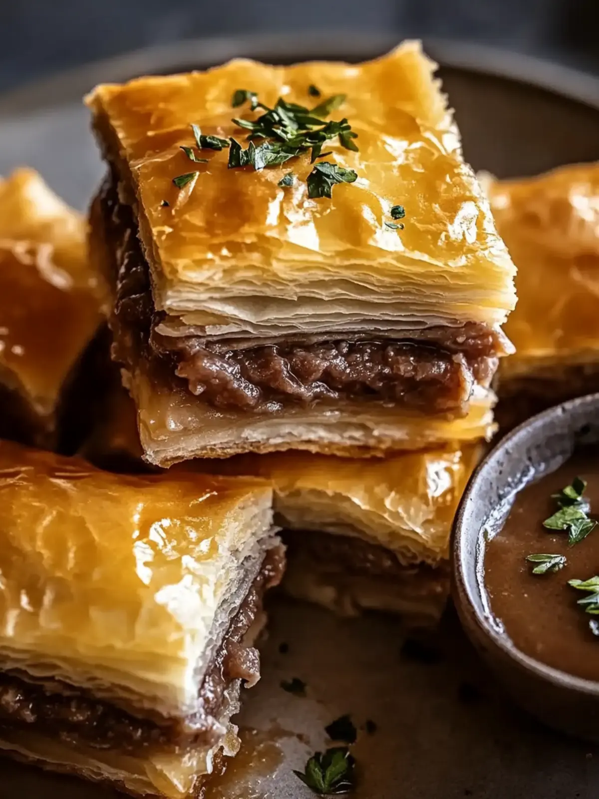 Savory French Dip Squares: The Perfect Shareable Comfort Food 2 French Dip Squares