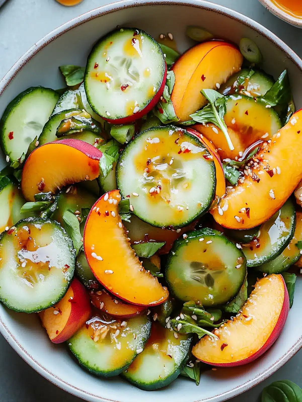 Spicy Peach Cucumber Salad for a Refreshing Summer Feast 4 Spicy Peach Cucumber Salad