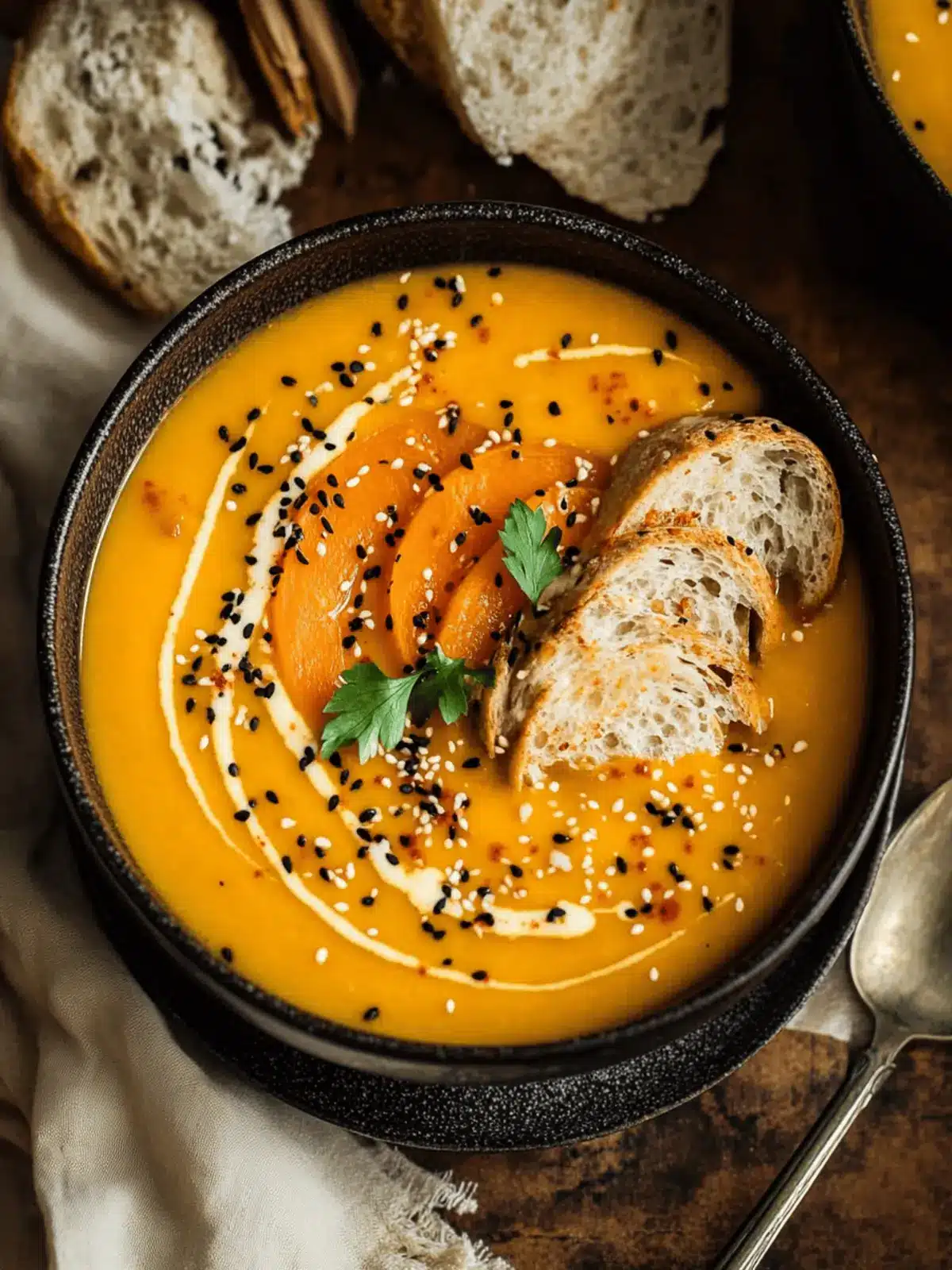 Warm Up with Spicy Sesame Carrot Soup and Red Lentils 3 Spicy Sesame Carrot Soup with Red Lentils