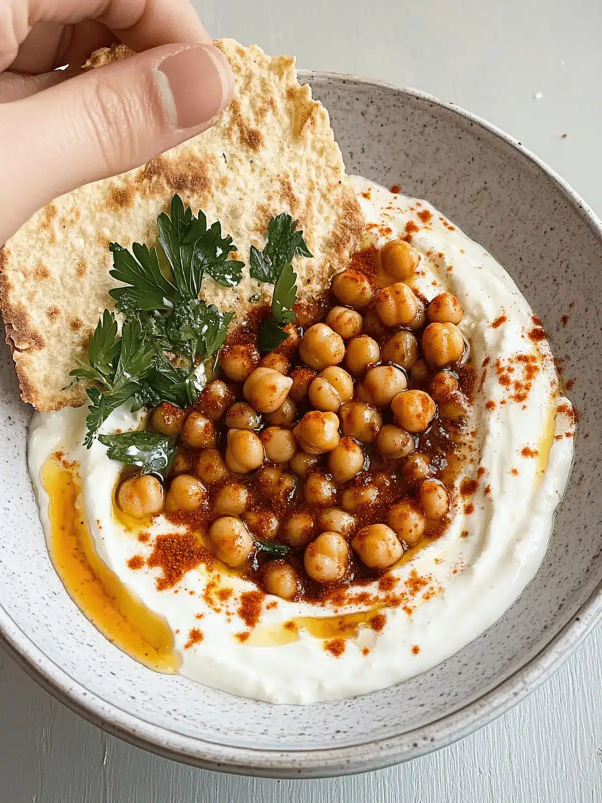 Irresistible Turkish-Style Chickpea Yogurt Dip in 15 Minutes 2 turkish-style chickpea yogurty dip