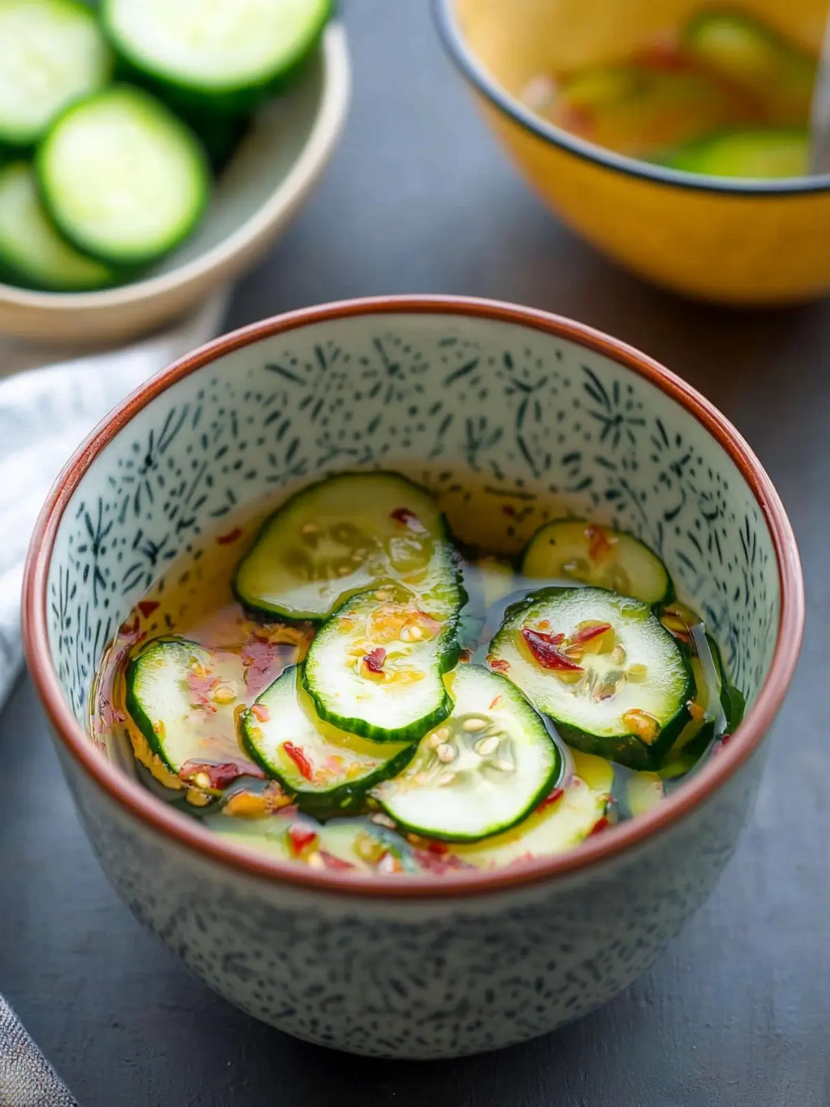 Tangy Asian Pickled Cucumbers: Quick and Zesty Delight 2 Asian Pickled Cucumbers