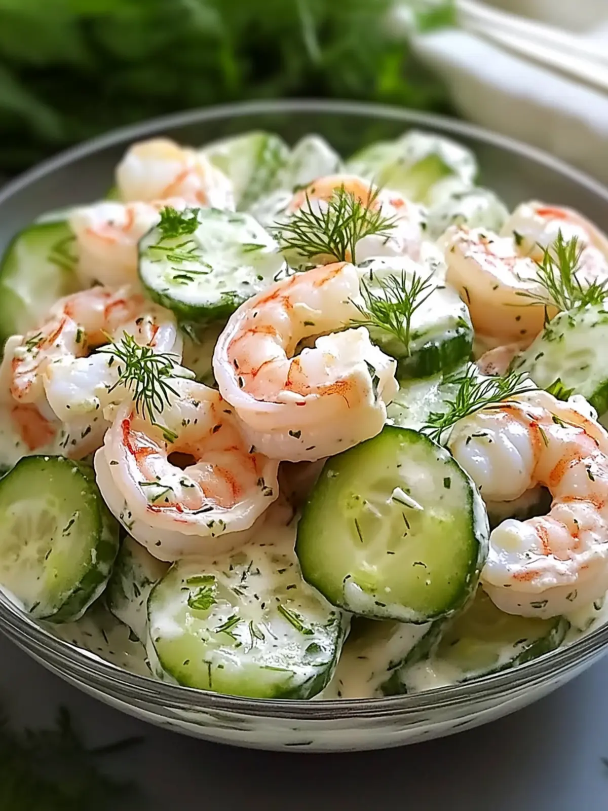 Zesty Creamy Cucumber Shrimp Salad for Refreshing Summer Bites 2 Creamy Cucumber Shrimp Salad