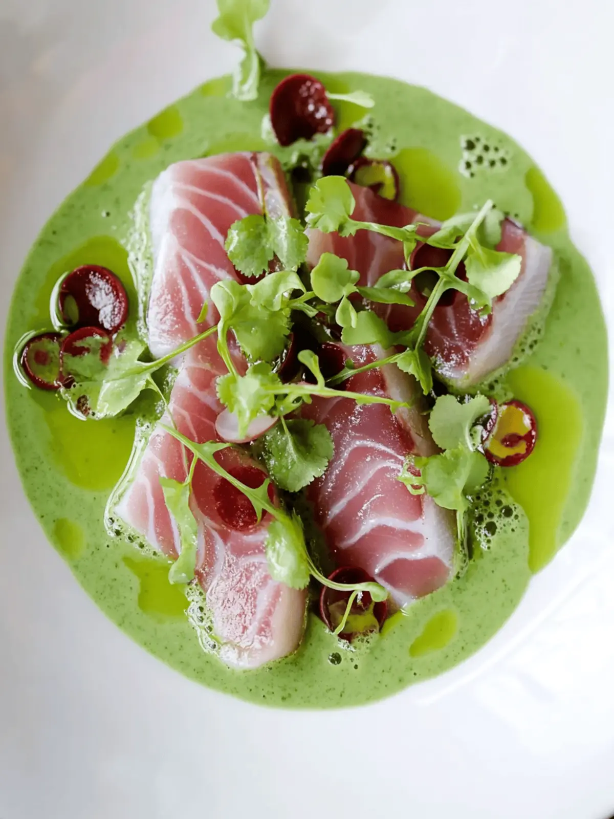 Green Curry Kingfish Crudo: A Fresh Twist on Seafood Delights 2 Green Curry Kingfish Crudo
