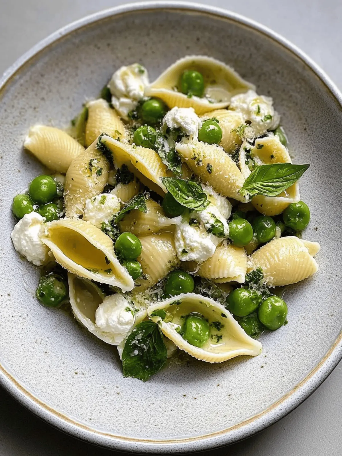 Irresistible Conchiglioni with Ricotta and Petits Pois Delight 2 Conchiglioni with ricotta and petits pois