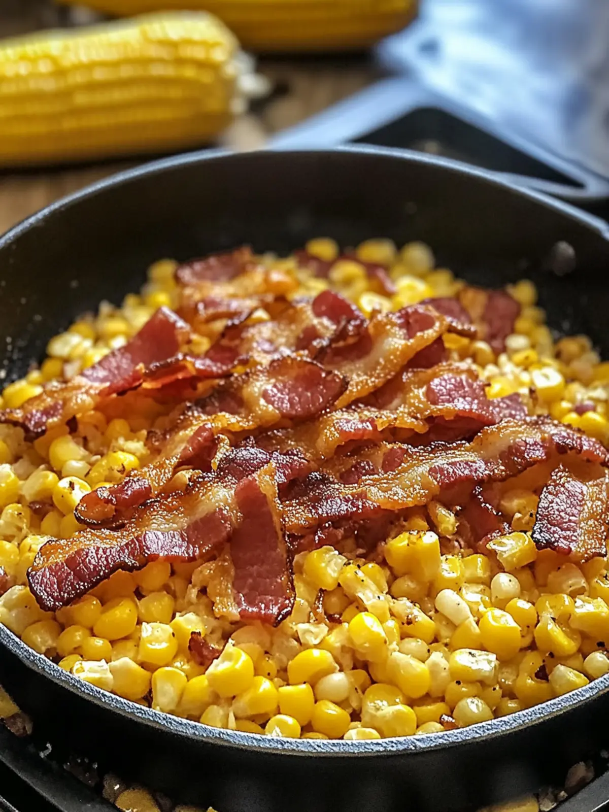 Southern Fried Corn with Bacon: A Quick Comfort Food Classic 2 outhern Fried Corn with Bacon