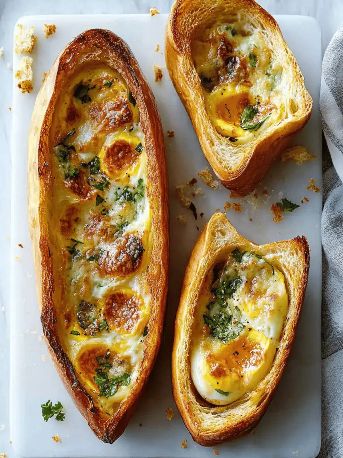 Baked Egg Boats: Your New Favorite Easy Breakfast Delight 3 Baked Egg Boats