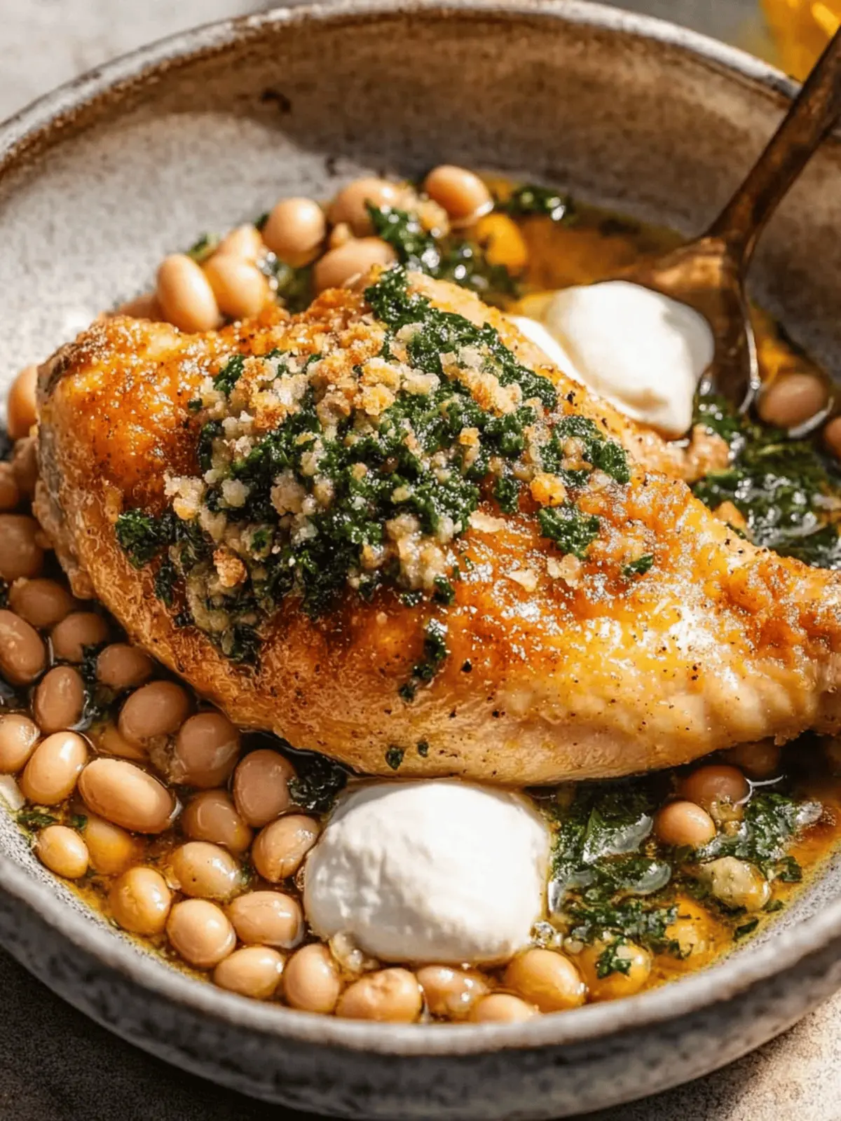Crispy Chicken with Cannellini Beans for Effortless Flavor 4 Crispy Chicken with Cannellini Beans