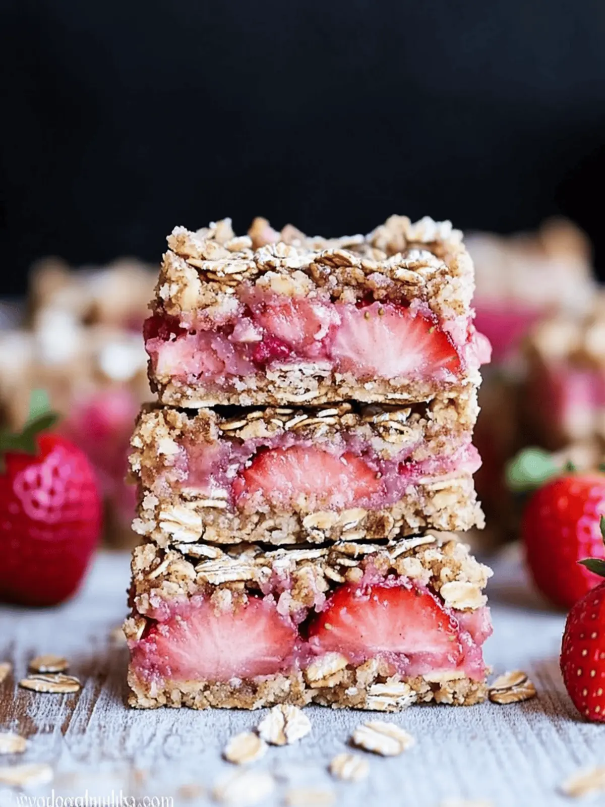 Sweet Strawberry Oatmeal Crumble Bars You'll Crave Daily 2 Strawberry Oatmeal Crumble Bars