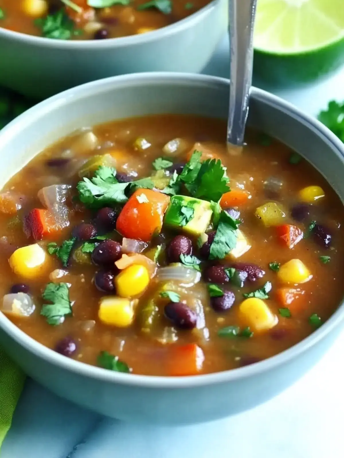 Spicy Black Bean and Vegetable Soup for Cozy Nights 2 Spicy Black Bean and Vegetable Soup