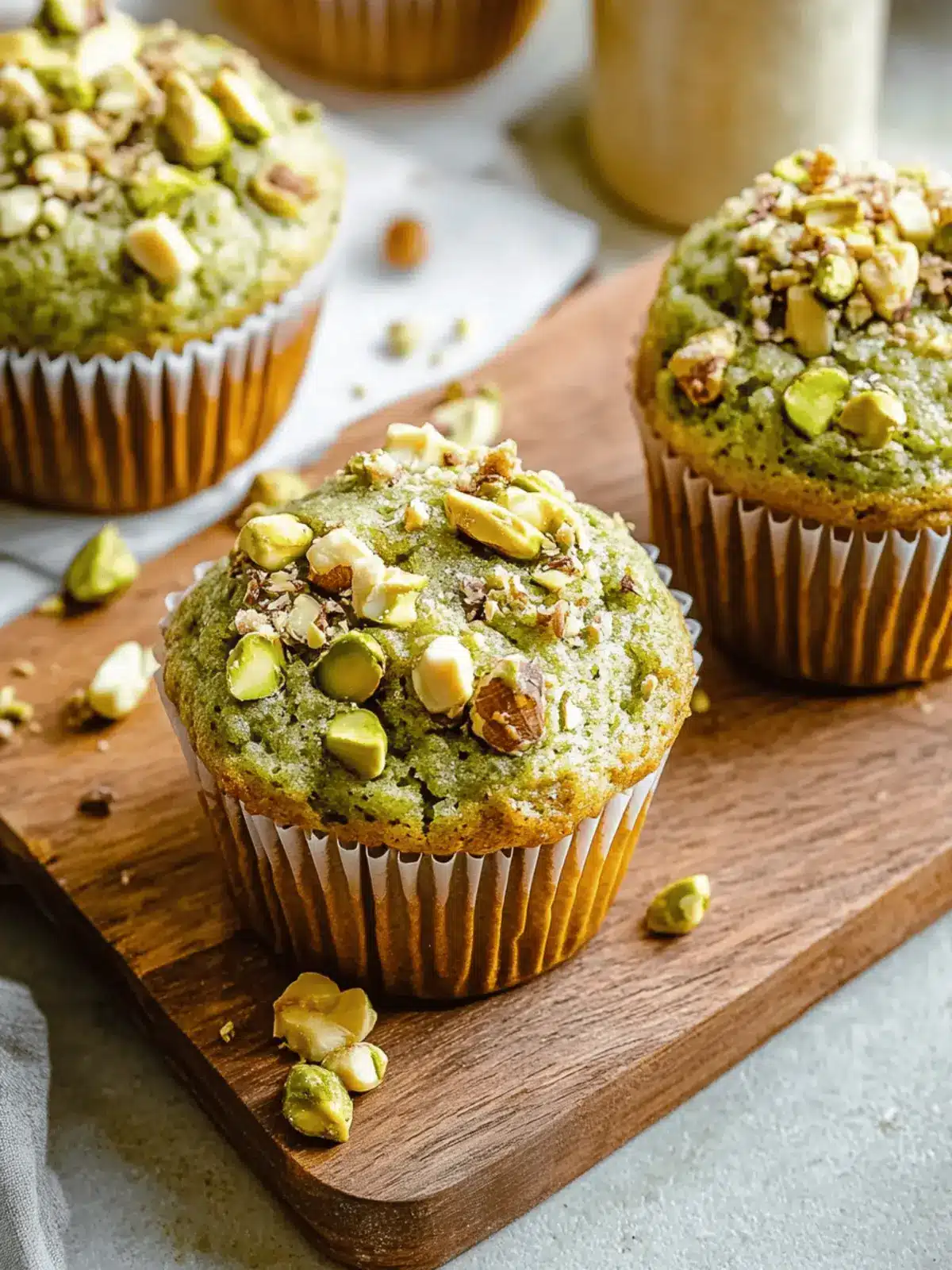 Delicious Pistachio Muffins With White Chocolate Chips Magic 3 Pistachio Muffins With White Chocolate Chips
