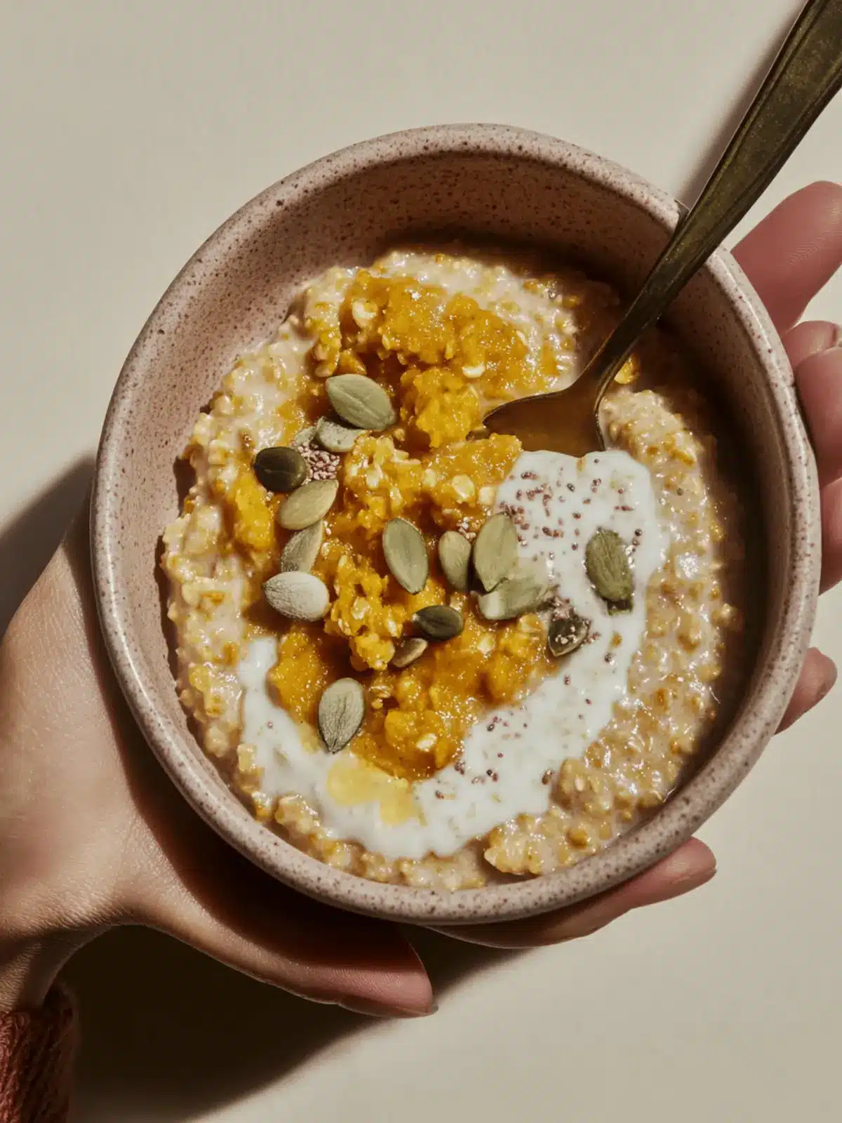 Creamy Multigrain Pumpkin Porridge with Tahini Delight 2 Multigrain Pumpkin Porridge with Tahini