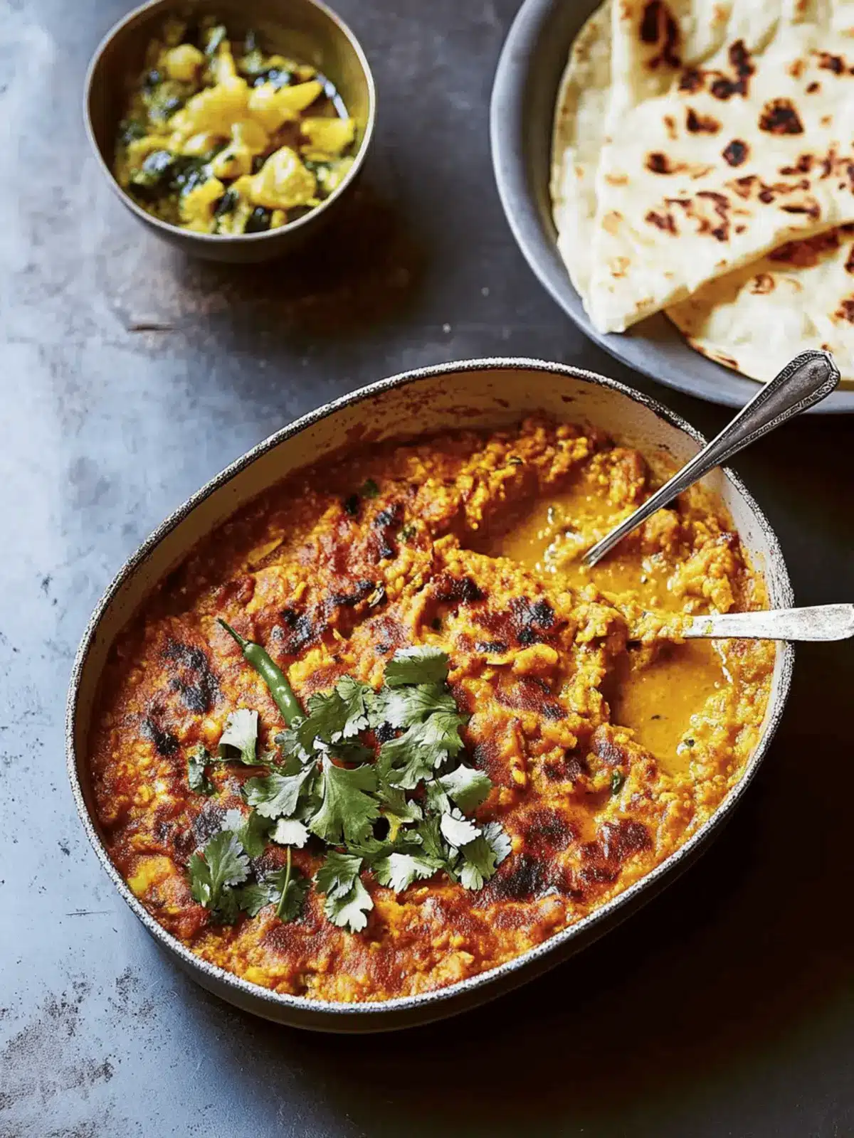 Savory Traybake Lemon Dal with Zesty Pickled Green Chillies 2 Traybake Lemon Dal with Pickled Green Chillies