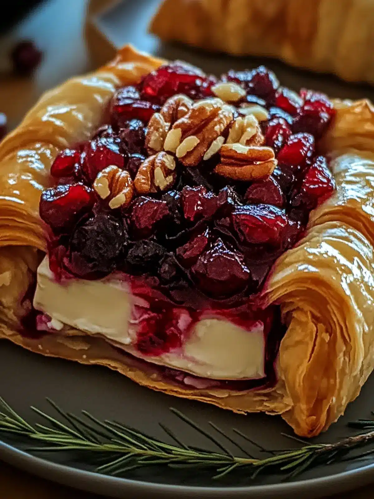 Cranberry Pecan Brie in Flaky Puff Pastry for Festive Cheer 4 Cranberry Pecan Brie in Flaky Puff Pastry