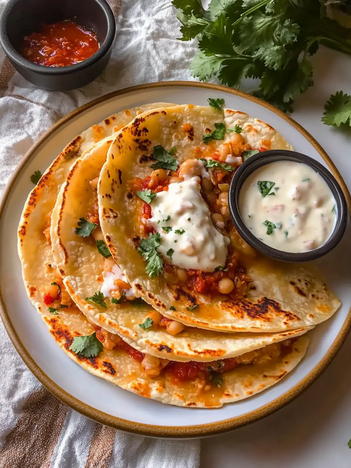 Savory Buffalo White Bean Tacos in Just 20 Minutes 3 Buffalo White Bean Tacos